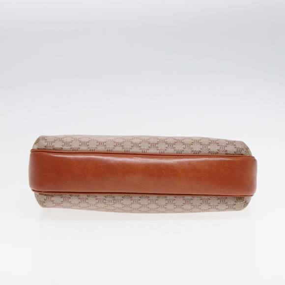 CELINE Macadam Canvas Shoulder Bag Beige Gold - Picture 5 of 16